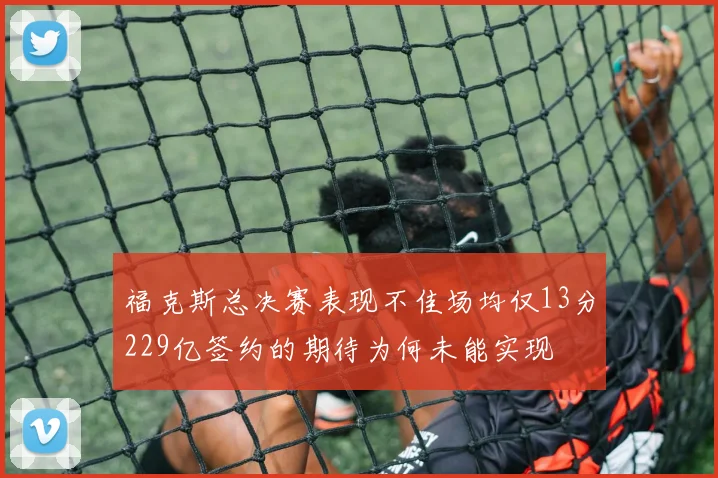 福克斯总决赛表现不佳场均仅13分229亿签约的期待为何未能实现
